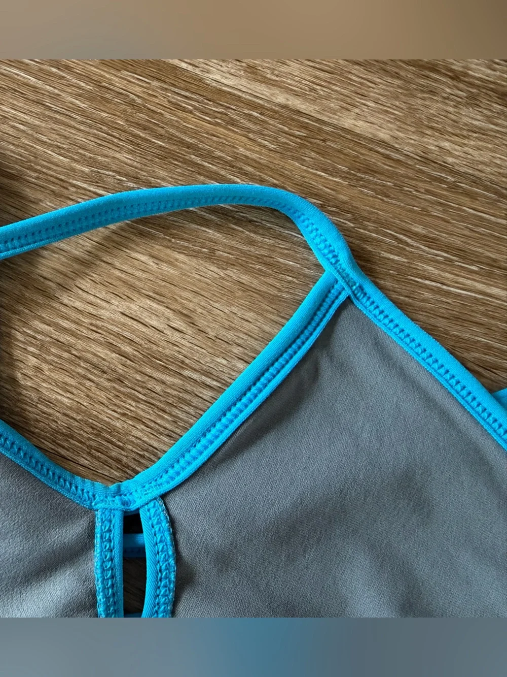 Jolyn Blue Bikini Vent Top